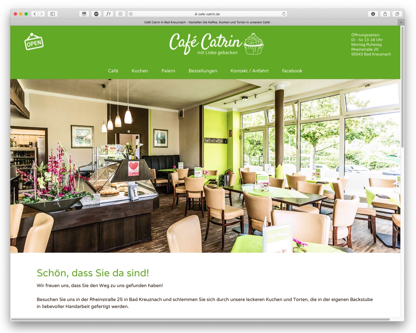 Webseiten für Cafés und Restaurants von frieauff.com