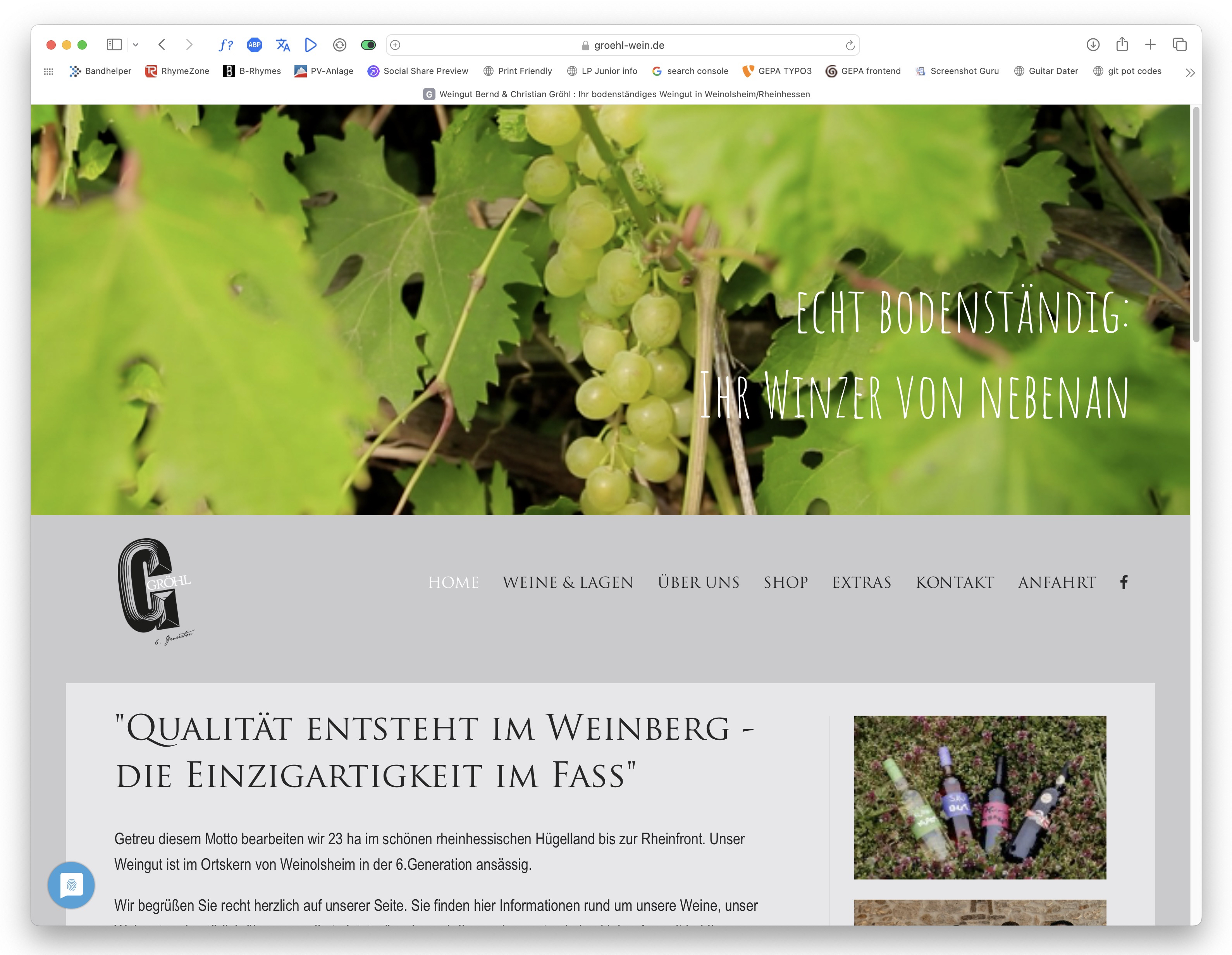 Webseiten für Weingüter von frieauff.com